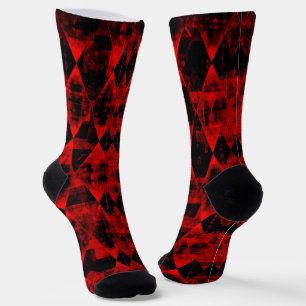 Erratisches Rot und Black Diamond Wonder Socken