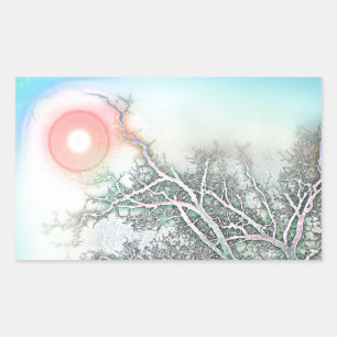 Erreichbarkeit für den Himmel Rechteckiger Aufkleber