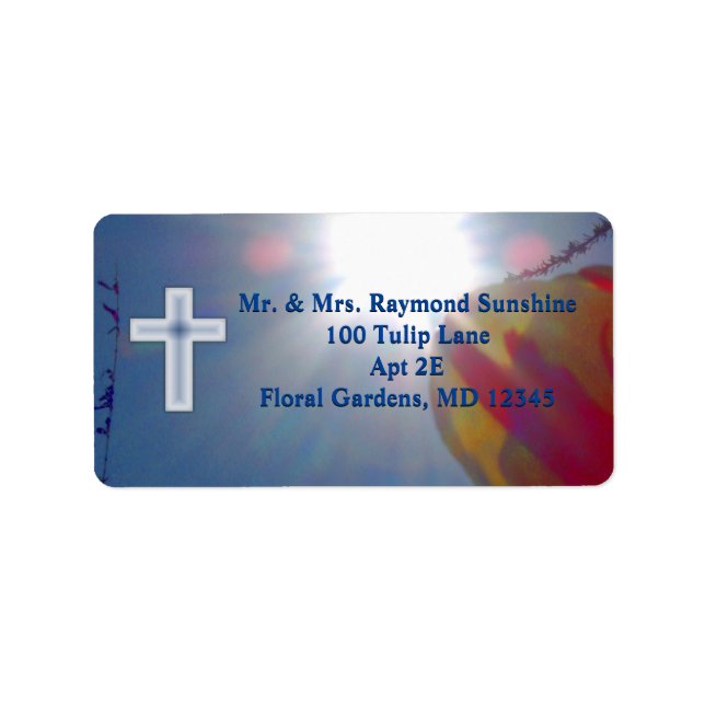 Erreichbarkeit für die erste Sky COMMUNION MIT CRO Adressaufkleber (Vorne)