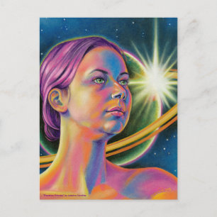 Erreichbarkeit für die Sterne - Inspirationspokart Postkarte