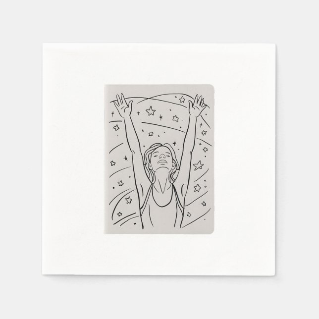 Erreichbarkeit für die Sterne Serviette (Vorderseite)