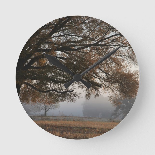 Erreichbarkeit Runde Wanduhr (Vorderseite)