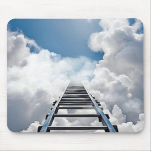 Erreichen der Leiter in Wolken Mousepad