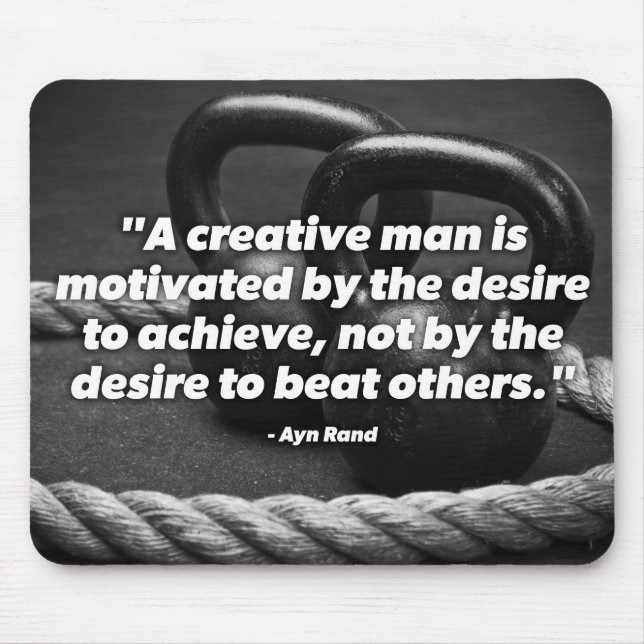 Erreichen - Kettlebell Workout Motivierend Mousepad (Vorne)