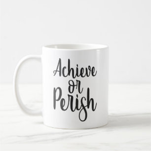 Erreichen oder verderben, Gymnastik-Erfolg Motivie Kaffeetasse