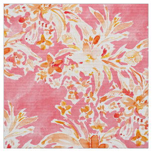 ERREICHEN rosa wildes Blumen Stoff