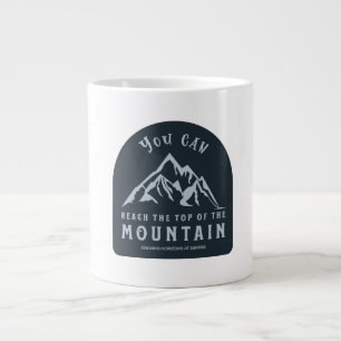 Erreichen Sie den Gipfel des Berges Jumbo-Tasse