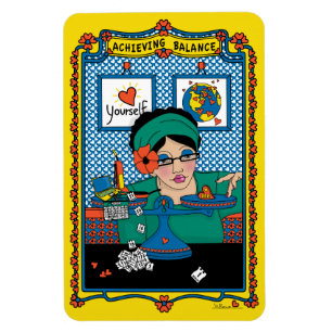 Erreichen von Balance_B_4x6 Kühlschrank Magnet