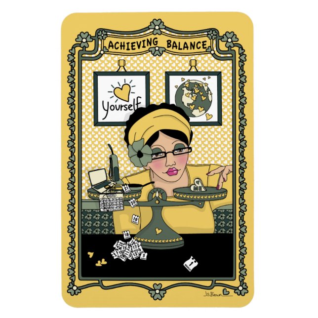 Erreichen von Balance_C_4x6 Kühlschrank Magnet (Vertikal)