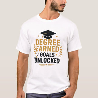 Erreichte Abschlüsse Ziele freigeschaltet Abschlus T-Shirt