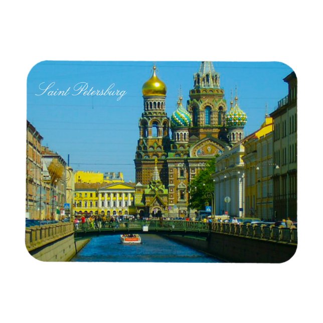 Erretter der Blutkirche Sankt Petersburg Magnet (Horizontal)