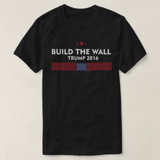 Errichten Sie den Wand-Trumpf 2016 T-Shirt