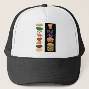 Errichten Sie einen Burger Truckerkappe