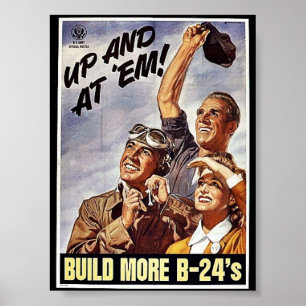 Errichten Sie mehr B-24 Poster