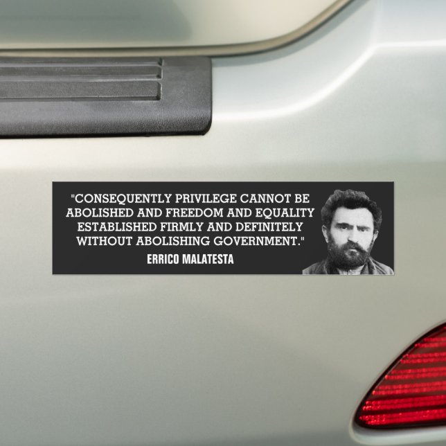 Errico Malatesta Anarchist Zitat Autoaufkleber (Auf Auto)