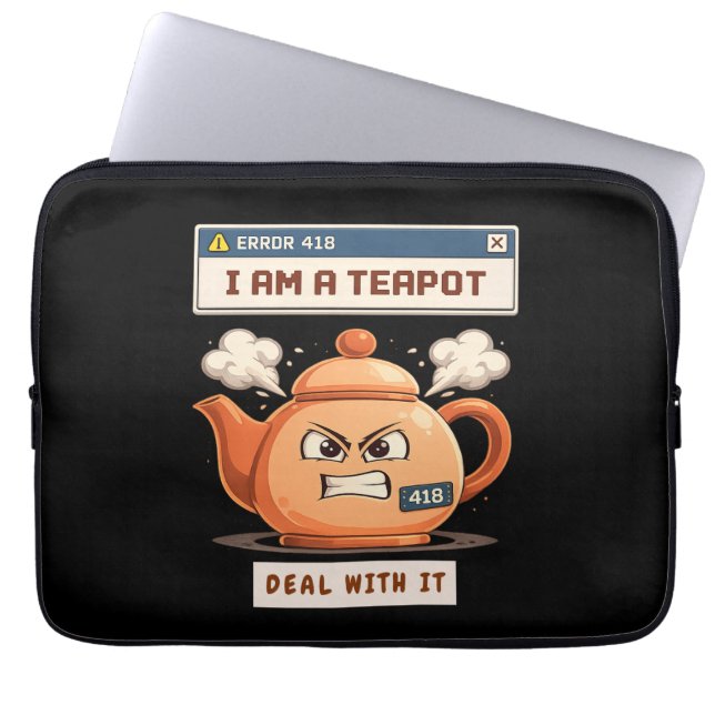 Error 418: I Am a Teapot. Laptopschutzhülle (Vorderseite)