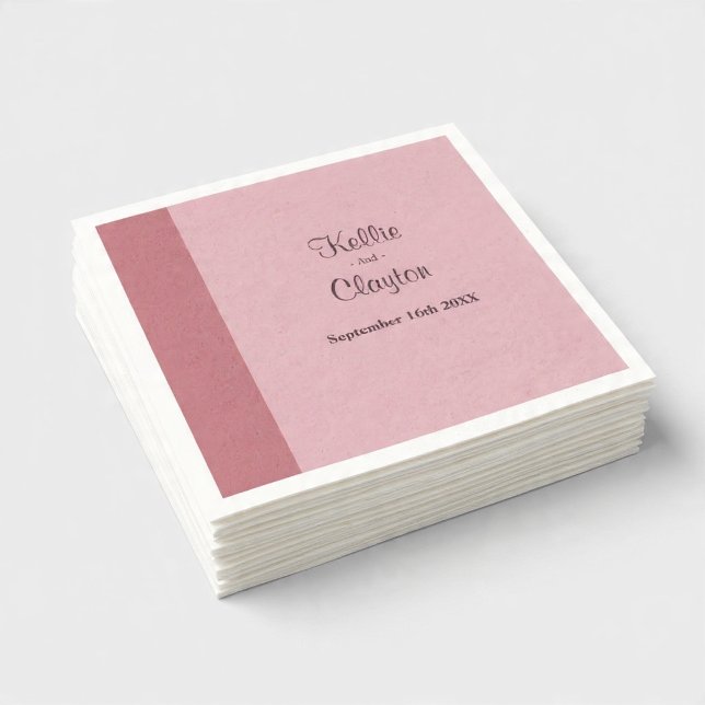 Erröten-Bar Minimalistisch Modern Serviette (Von Creator hochgeladen)
