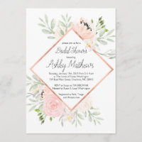 erröten Duschen-Einladung, Kaktus