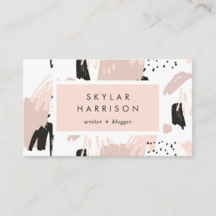 Erröten Gekritzel modisches und schickes Visitenkarte