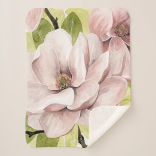 Erröten Magnolien-Blumen Sherpadecke