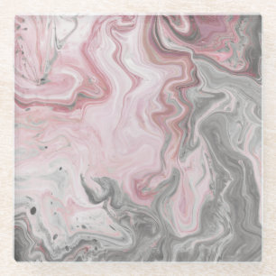 Erröten Mineralien Glasuntersetzer