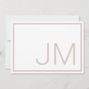 Erröten Monogramm Anfangsbuchstaben Danke Flache N