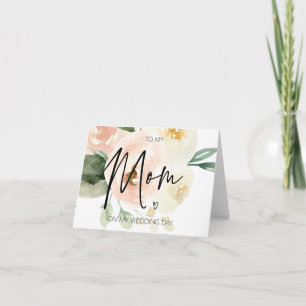 Erröten rosa Blumen zu meiner Mama an meinem Karte
