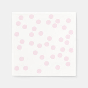 Erröten rosa Confetti/Punkte Serviette