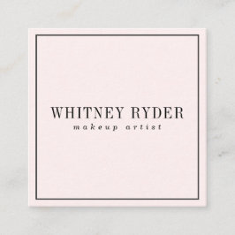 Erröten rosa moderne Visitenkarten Quadratische Visitenkarte