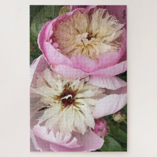 Erröten rosa Pfingstrosen 1000 Stück Puzzlespiel Puzzle