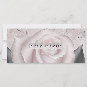 Erröten Sie das moderne weiße Rosenmarmor-Geschenk