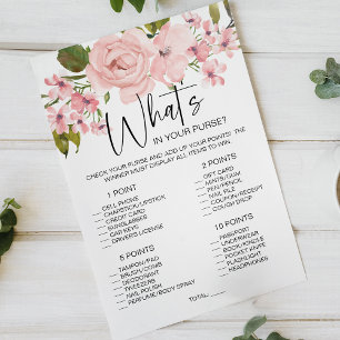 Erröten Sie rosa Rosen Florales Spiel Errate das K Flyer