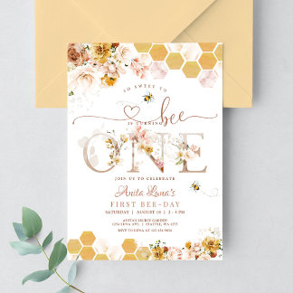 Erröten Sie so süß, um ein erster Geburtstag zu se Einladung