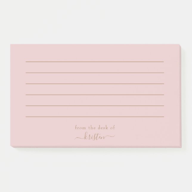 Erröten von Custom Lined Horizontal Post-it Klebezettel (Vorderseite)