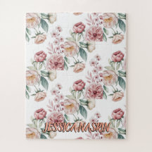 Errötend Navy Blau Sanft Pastellrosa Floral