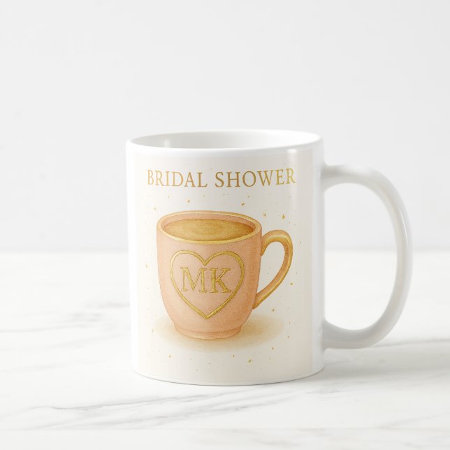 Errötend rosa Kaffeetasse (Rechts)