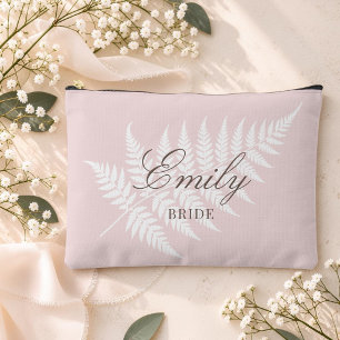 Errötend Rosa Weiße Farn Elegante Kleine Hochzeits Zubehörtasche