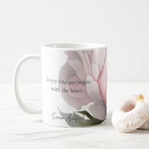 Errötende Blüten mit geflüsterten Worten Tasse