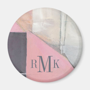 Errötende Braut des Monogramm- Magnet