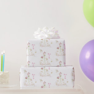 Errötende Braut in voller Blütenpracht Braut in sp Geschenkpapier