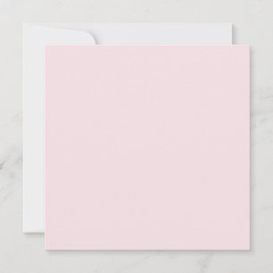 Errötende Braut Rosa Einheitsfarbe Karte