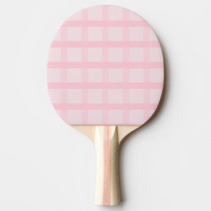 Errötende Braut und Teerose Pink Gingham-Muster Tischtennis Schläger