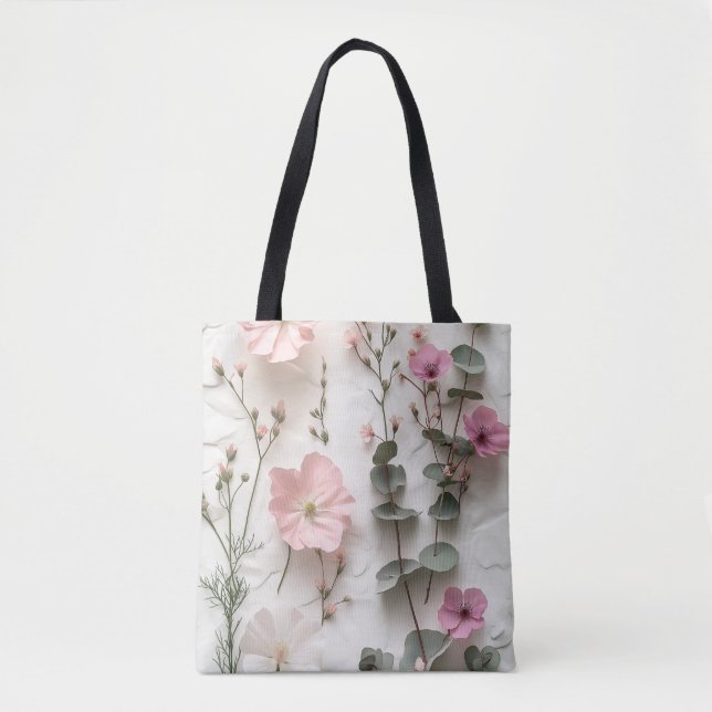 Errötende Florale Botaniktasche (Vorderseite)