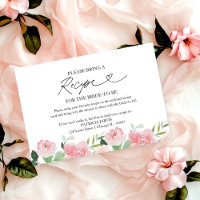 Errötende Florale Hochzeitsdusche Rezeptanfrage