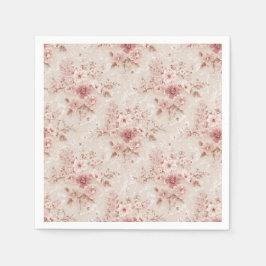 Errötende Florale Romantische Spitze-Inspirierte P Serviette