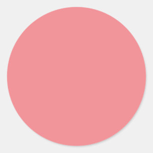 Errötende Rosa Minimalistische Kreisaufkleber Runder Aufkleber