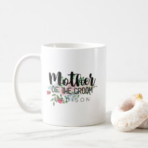 Errötende Rose Florale Hochzeit Mutter des Bräutig Tasse