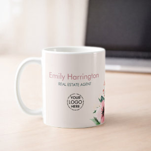 Errötende Rose Immobilienmakler Kaffeetasse