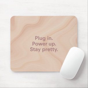Errötende & Sand Plug In AI-Kunst Mousepad