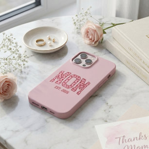 Errötende Uni-Mama Abschlussjahr Herz Buchstabende iPhone 13 Pro Max Hülle